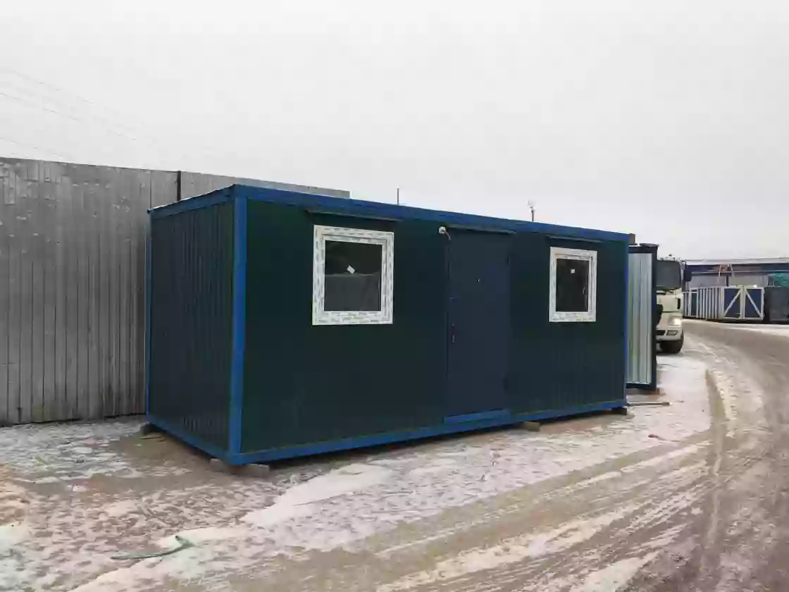Прорабская бытовка (ДВП), 2 окна 900×900