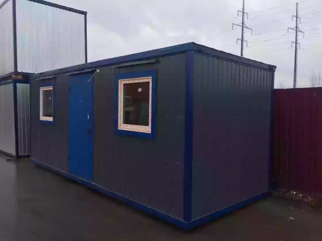 Прорабская бытовка (вагонка), 2 окна 900×900
